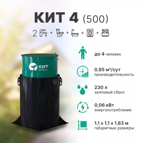Станция биологической очистки КИТ 4 (К-4-500) в Переславле-Залесском