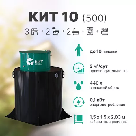 Станция биологической очистки КИТ 10 (К-10-500) в Переславле-Залесском