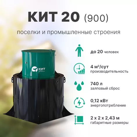 Станция биологической очистки КИТ 20 (К-20-900) в Переславле-Залесском